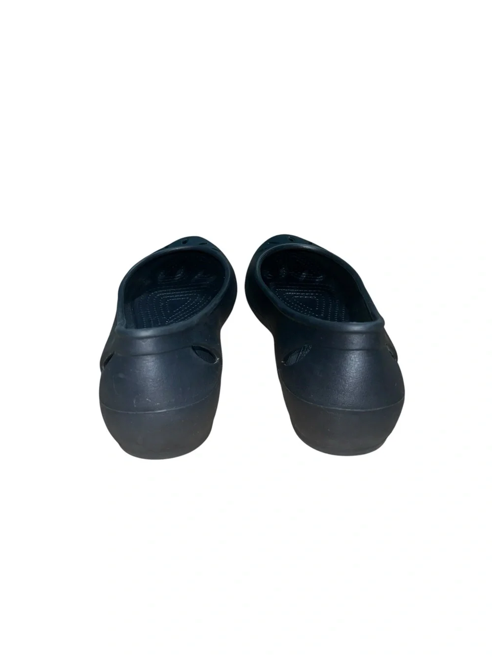 Crocs Kelli Flat Womens 8 Black Slip On Ballet Flats Cutout Loafers Shoes